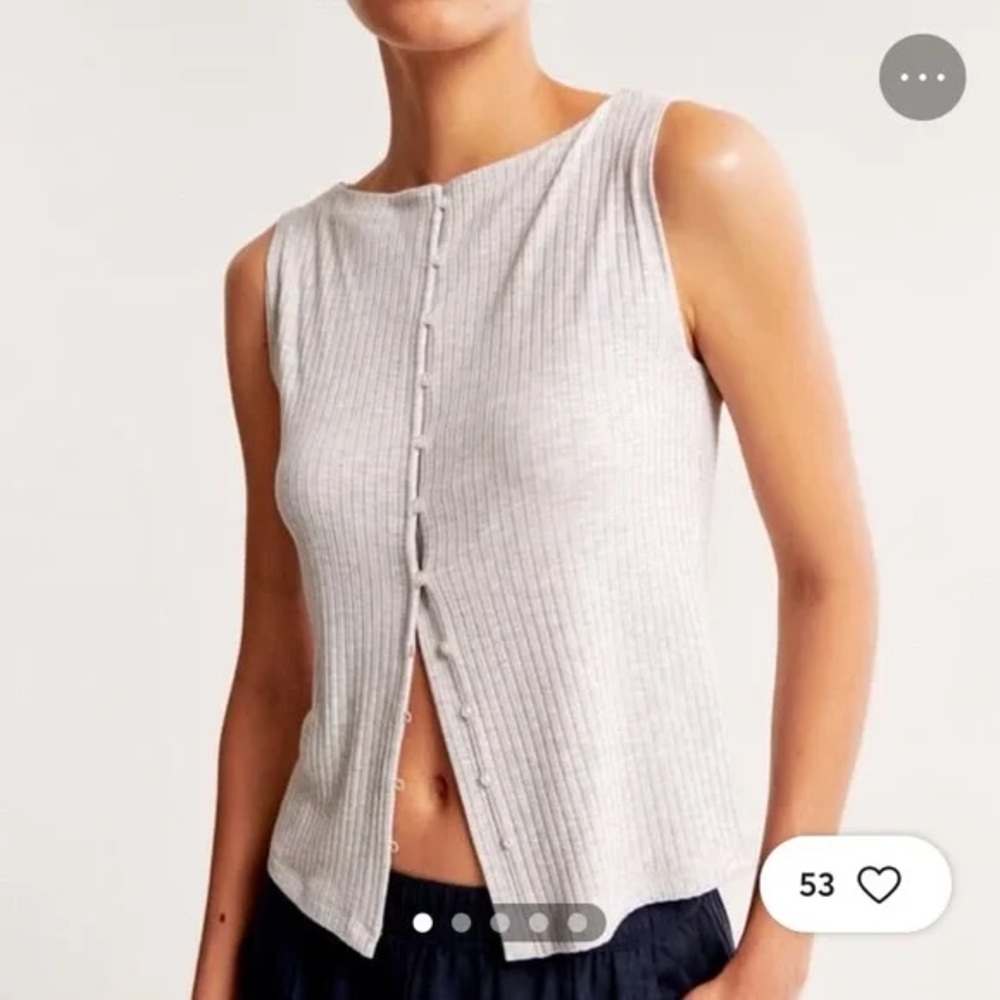 TWO Abercrombie Sleeveless Button-Down Top Bundle